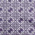 thumbnail image 1 of oneOone Rayon Purple Fabric Asian Block Floral Sewing Material Print Fabric By The Yard 56 Inch Wide, 1 of 4