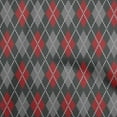 thumbnail image 1 of oneOone Rayon Red Fabric Argyle Dress Material Fabric Print Fabric By The Yard 56 Inch Wide, 1 of 4