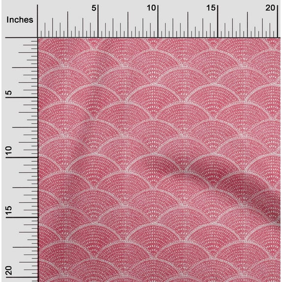 oneOone Rayon Rose Pink Fabric Block Sewing Fabric By The Yard Printed Diy Clothing Sewing Supplies 56 Inch Wide