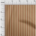 thumbnail image 1 of oneOone Rayon Rust Brown Fabric Stripes Craft Projects Decor Fabric Printed By The Yard 56 Inch Wide, 1 of 1
