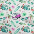 thumbnail image 1 of oneOone Rayon Sea Green Fabric Tropical Hawaii Sewing Material Print Fabric By The Yard 56 Inch Wide, 1 of 4