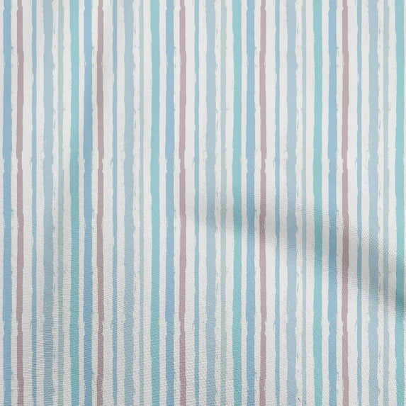 oneOone Rayon Sky Blue Fabric Abstracts Sewing Material Print Fabric By The Yard 56 Inch Wide