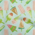 thumbnail image 1 of oneOone Rayon Sky Blue Fabric Ice Cream Cone Quilting Supplies Print Sewing Fabric By The Yard 56 Inch Wide, 1 of 8