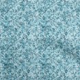 thumbnail image 1 of oneOone Rayon Turquoise Blue Fabric Asian Batik Leaf Motif Sewing Craft Projects Fabric Prints By Yard 56 Inch Wide, 1 of 4