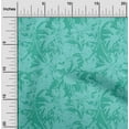thumbnail image 1 of oneOone Rayon Turquoise Blue Fabric Florals Sewing Material Print Fabric By The Yard 56 Inch Wide, 1 of 1