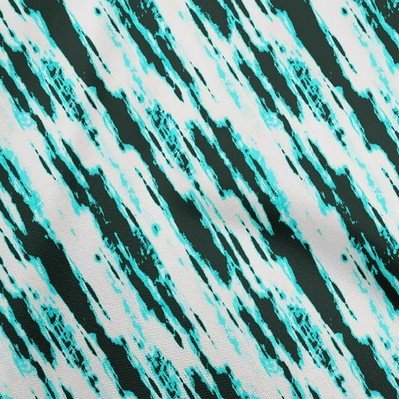 oneOone Rayon Turquoise Blue Fabric Tie Dye Quilting Supplies Print Sewing Fabric By The Yard 56 Inch Wide