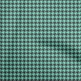 thumbnail image 1 of oneOone Rayon Turquoise Green Fabric Houndstooth Diy Clothing Quilting Fabric Print Fabric By Yard 56 Inch Wide, 1 of 4