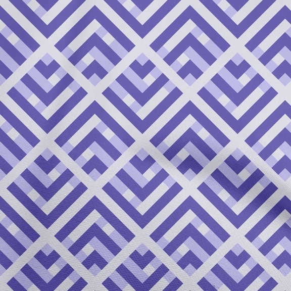 oneOone Rayon Violet Fabric Geometric Quilting Supplies Print Sewing Fabric By The Yard 56 Inch Wide