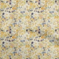 thumbnail image 1 of oneOone Rayon Yellow Fabric Floral Diy Clothing Quilting Fabric Print Fabric By Yard 56 Inch Wide, 1 of 1