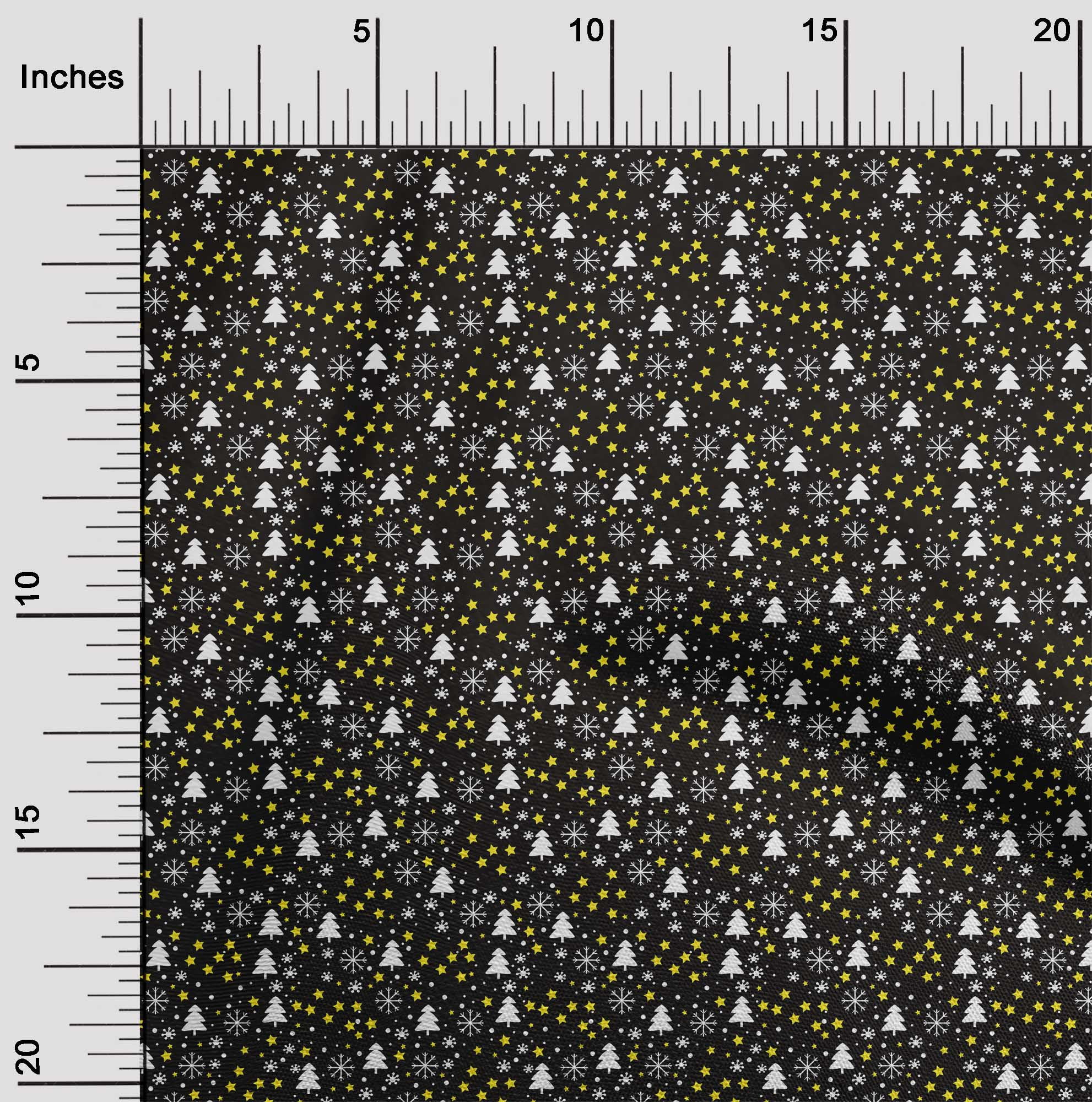 oneOone Silk Tabby Black Fabric Merry Christmas Dress Material Fabric Print Fabric By The Yard 42 Inch Wide-Z4U