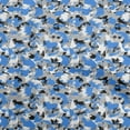 thumbnail image 1 of oneOone Silk Tabby Blue Fabric Abstracts Sewing Material Print Fabric By The Yard 42 Inch Wide, 1 of 5