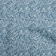 thumbnail image 1 of oneOone Silk Tabby Blue Fabric Paisley Dress Material Fabric Print Fabric By The Yard 42 Inch Wide-9U, 1 of 6