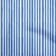 thumbnail image 1 of oneOone Silk Tabby Blue Fabric Stripes Sewing Material Print Fabric By The Yard 42 Inch Wide, 1 of 6