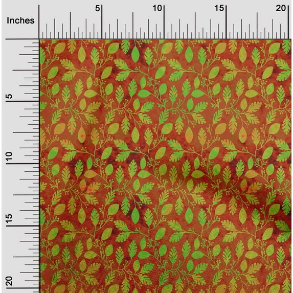 oneOone Silk Tabby Brown Fabric Batik Dress Material Fabric Print Fabric By The Yard 42 Inch Wide - IE