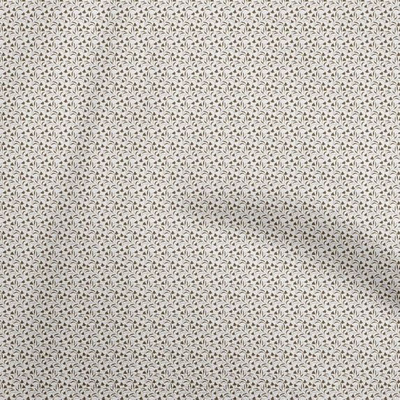 oneOone Silk Tabby Brown Fabric Floral Craft Projects Decor Fabric Printed By The Yard 42 Inch Wide