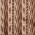 thumbnail image 1 of oneOone Silk Tabby Brown Fabric Geometric Craft Projects Decor Fabric Printed By The Yard 42 Inch Wide, 1 of 4