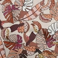 thumbnail image 1 of oneOone Silk Tabby Brown Fabric Leaves Sewing Fabric By The Yard Printed Diy Clothing Sewing Supplies 42 Inch Wide, 1 of 6