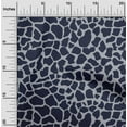 thumbnail image 1 of oneOone Silk Tabby Dark Navy Blue Fabric Giraffe Animal Skin Dress Material Fabric Print Fabric By The Yard 42 Inch Wide, 1 of 4