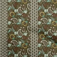 thumbnail image 1 of oneOone Silk Tabby Dark Olive Green Fabric Asian Paisley Dress Material Fabric Print Fabric By The Yard 42 Inch Wide, 1 of 4