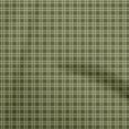 thumbnail image 1 of oneOone Silk Tabby Dark Olive Green Fabric Check Craft Projects Decor Fabric Printed By The Yard 42 Inch Wide, 1 of 4