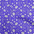 thumbnail image 1 of oneOone Silk Tabby Dark Purple Fabric Scissor Sewing Craft Projects Fabric Prints By Yard 42 Inch Wide, 1 of 1