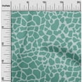 thumbnail image 1 of oneOone Silk Tabby Dusty Teal Green Fabric Giraffe Animal Skin Dress Material Fabric Print Fabric By The Yard 42 Inch Wide, 1 of 4
