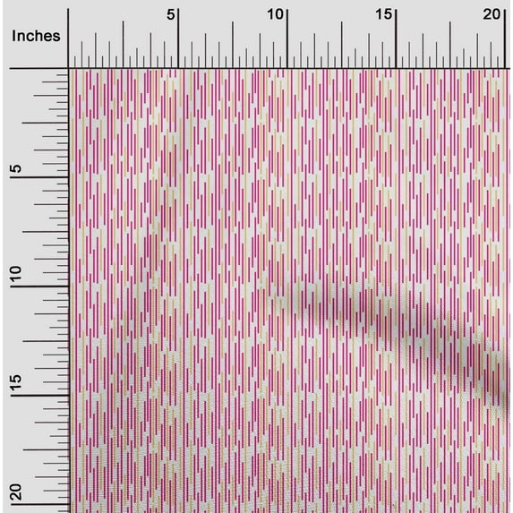 oneOone Silk Tabby Fabric Abstract Stripe Print Fabric By Yard 42 Inch Wide