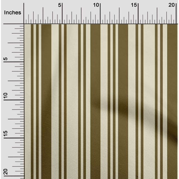oneOone Silk Tabby Fabric Bayadere Stripe Printed Craft Fabric BTY 42 Inch Wide