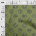 thumbnail image 1 of oneOone Silk Tabby Fabric Floral Block Print Fabric By The Yard 42 Inch Wide, 1 of 4