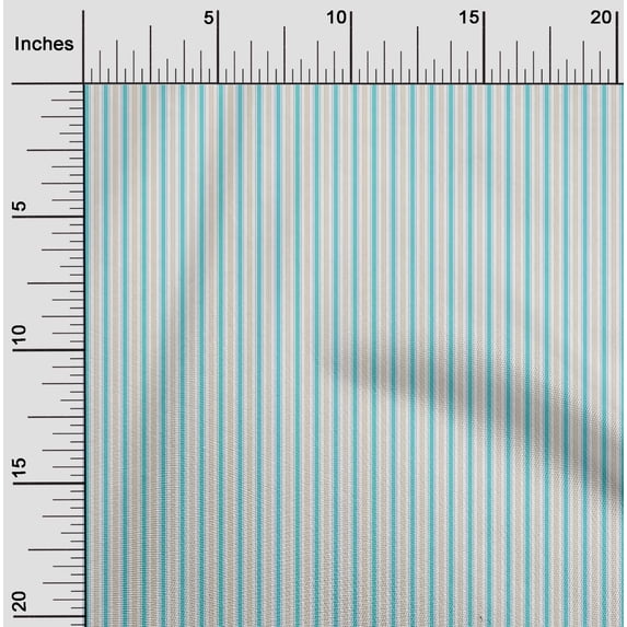 oneOone Silk Tabby Fabric Multicolor Stripe Print Sewing Fabric BTY 42 Inch Wide