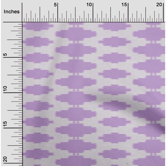 oneOone Silk Tabby Fabric Plus Sign Kasuri Printed Craft Fabric BTY 42 Inch Wide