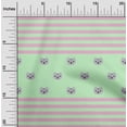 thumbnail image 1 of oneOone Silk Tabby Fabric Stripe & Cat Face Animal Fabric Prints by Yard 42 Inch Wide, 1 of 4