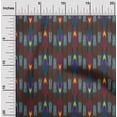 thumbnail image 1 of oneOone Silk Tabby Fabric Stripe Ikat Decor Fabric Printed BTY 42 Inch Wide, 1 of 1