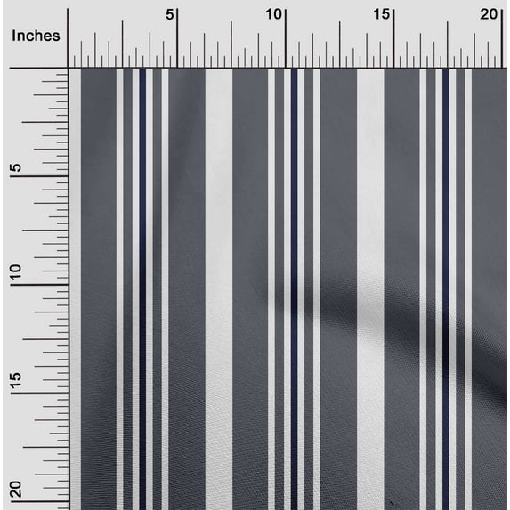 oneOone Silk Tabby Fabric Stripe Print Fabric BTY 42 Inch Wide