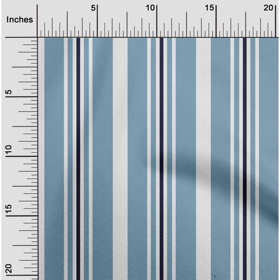 oneOone Silk Tabby Fabric Stripe Printed Craft Fabric BTY 42 Inch Wide