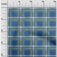 thumbnail image 1 of oneOone Silk Tabby Fabric Tartan Check Print Fabric BTY 42 Inch Wide, 1 of 4