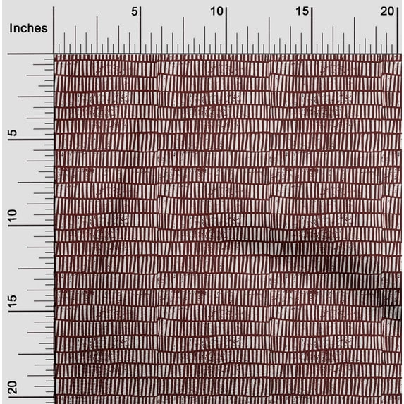 oneOone Silk Tabby Fabric Uneven Stripe Block Printed Craft Fabric BTY 42 Inch Wide