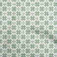thumbnail image 1 of oneOone Silk Tabby Forest Green Fabric Block Sewing Fabric By The Yard Printed Diy Clothing Sewing Supplies 42 Inch Wide, 1 of 1