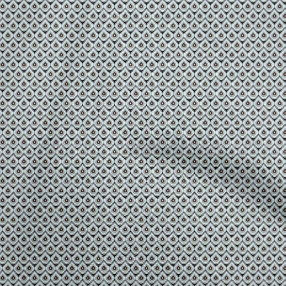 oneOone Silk Tabby Gray Fabric Asian Ikat Fabric For Sewing Printed Craft Fabric By The Yard 42 Inch Wide