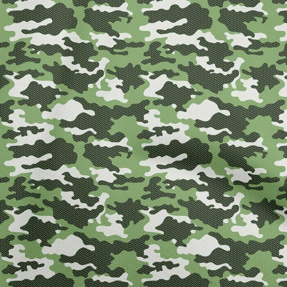 oneOone Silk Tabby Green Fabric Camouflage Quilting Supplies Print Sewing Fabric By The Yard 42 Inch Wide