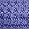 thumbnail image 1 of oneOone Silk Tabby Indigo Blue Fabric Abstract Stripe Fabric For Sewing Printed Craft Fabric By The Yard 42 Inch Wide, 1 of 5