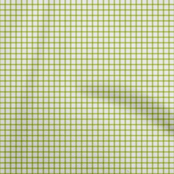 oneOone Silk Tabby Light Green Fabric Gingham Sewing Craft Projects Fabric Prints By Yard 42 Inch Wide