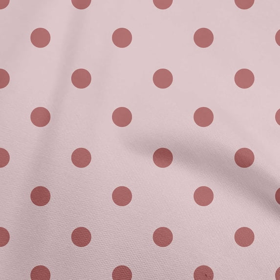 oneOone Silk Tabby Light Pink Fabric Polka Sewing Craft Projects Fabric Prints By Yard 42 Inch Wide