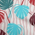 thumbnail image 1 of oneOone Silk Tabby Light Pink Fabric Tropical Palm Leaf With Broken Fat Lines Sewing Fabric By The Yard Printed Diy Clothing Sewing Supplies 42 Inch Wide, 1 of 4
