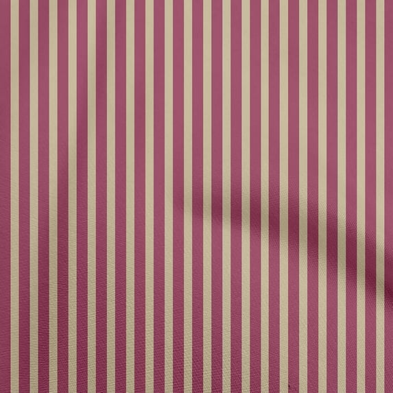 oneOone Silk Tabby Magenta Fabric Stripes Sewing Fabric By The Yard Printed Diy Clothing Sewing Supplies 42 Inch Wide