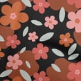 thumbnail image 1 of oneOone Silk Tabby Maroon Fabric Floral Sewing Material Print Fabric By The Yard 42 Inch Wide, 1 of 4