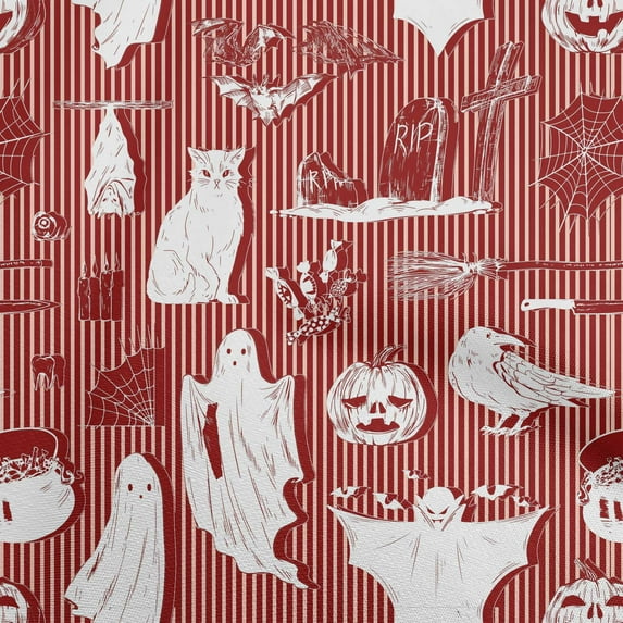 oneOone Silk Tabby Maroon Fabric Halloween Sewing Fabric By The Yard Printed Diy Clothing Sewing Supplies 42 Inch Wide
