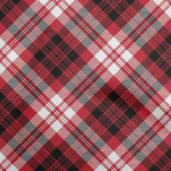 oneOone Silk Tabby Maroon Fabric Tartan Craft Projects Decor Fabric Printed By The Yard 42 Inch Wide