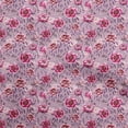 thumbnail image 1 of oneOone Silk Tabby Mauve Fabric Florals Sewing Material Print Fabric By The Yard 42 Inch Wide, 1 of 4