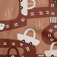 thumbnail image 1 of oneOone Silk Tabby Medium Orange Fabric Car Fabric For Sewing Printed Craft Fabric By The Yard 42 Inch Wide, 1 of 5